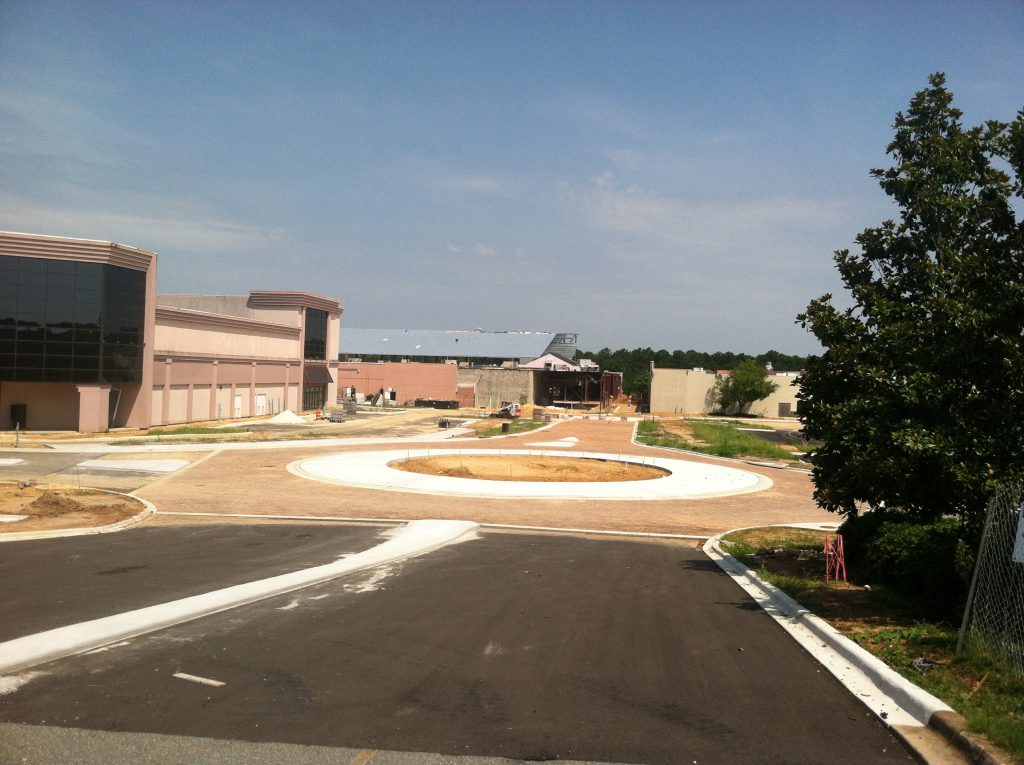 View from John Knox Road entrance.