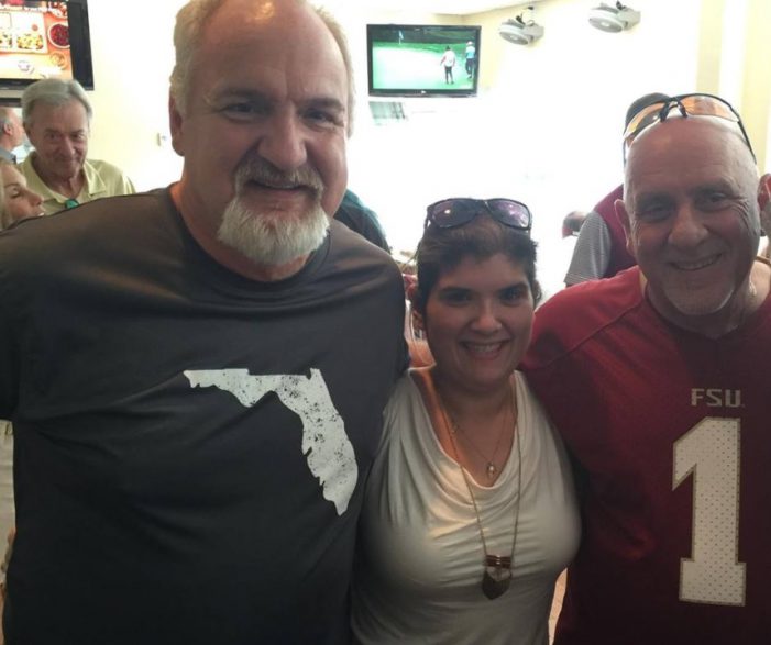 Picture Shows City Manager Fernandez in Lobbyist Football Skybox