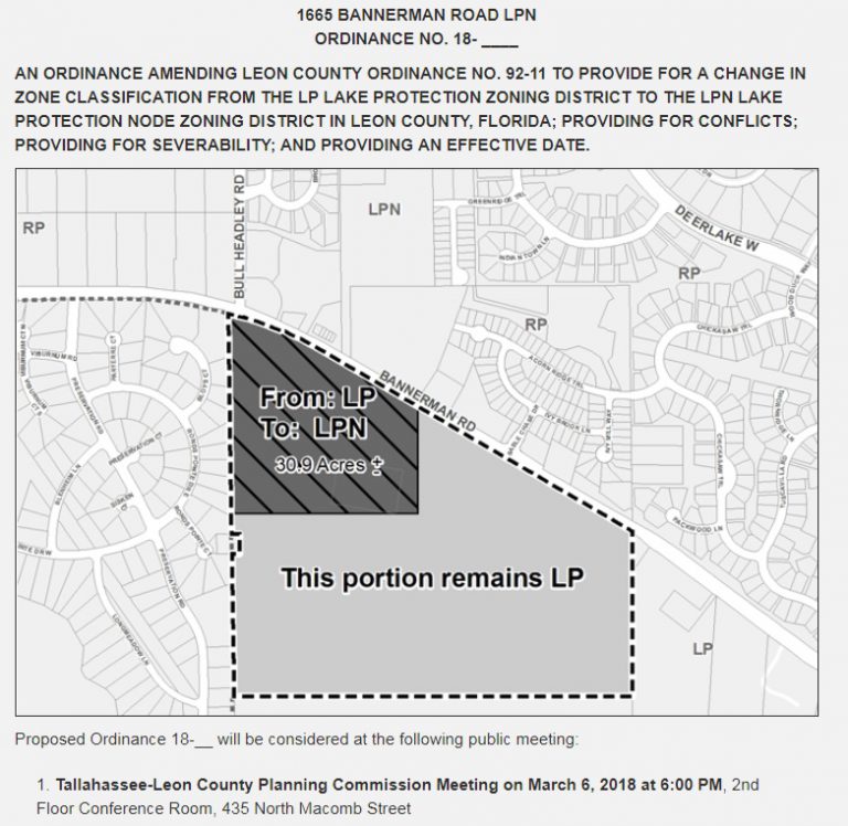Bannerman Road Property Slated for Higher Density Zoning – Tallahassee ...