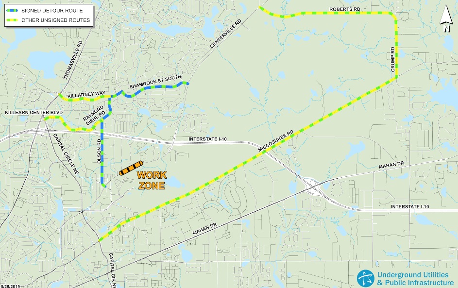 Centerville Road Pipe Replacement Requires Detour – Tallahassee Reports