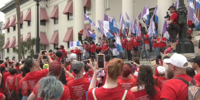 Bathroom Bill Backed as Drag Queens March