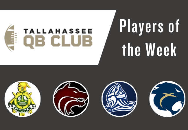 Tallahassee QB Club Announces High School Player of the Week Awards