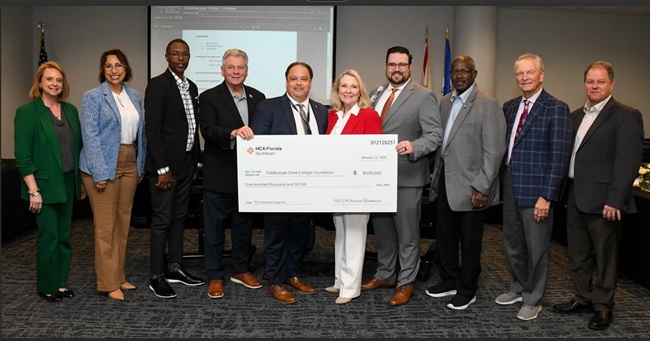 HCA Florida Healthcare Donates $500,000 to Tallahassee State College Foundation