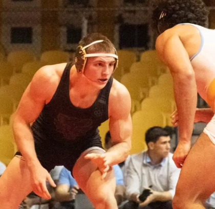 Lincoln Alum Cayden Bevis Makes Impact on Division 1 Wrestling Team