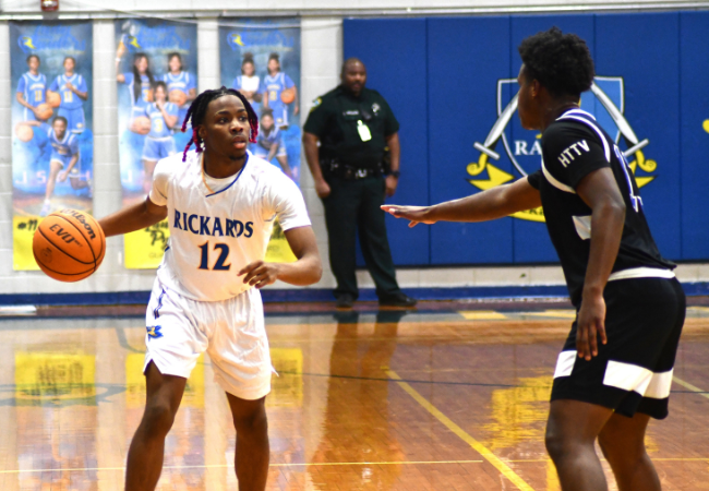 Rickards Boys Basketball Team Beats Godby in Overtime