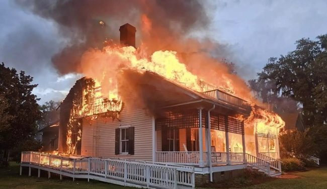 Lightning Strike Burns Down Historic Building at Tall Timbers